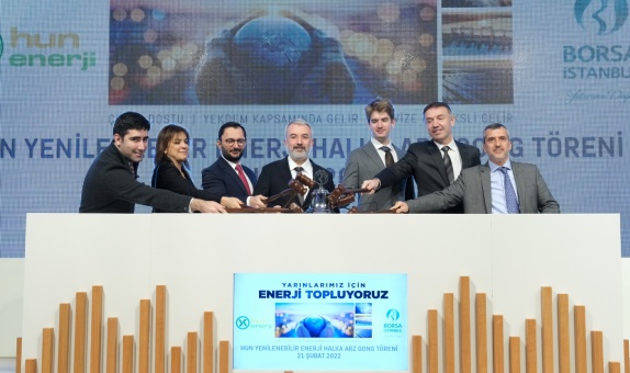 Borsa İstanbul'da Gong Hun Yenilenebilir Enerji için Çaldı Borsa İstanbul'da Gong Hun Yenilenebilir Enerji için Çaldı