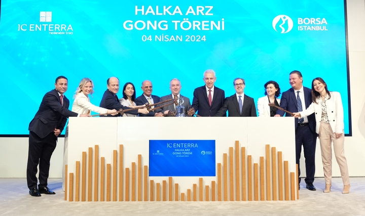 Borsa İstanbul'da gong, "IC Enterra Yenilenebilir Enerji" için Çaldı