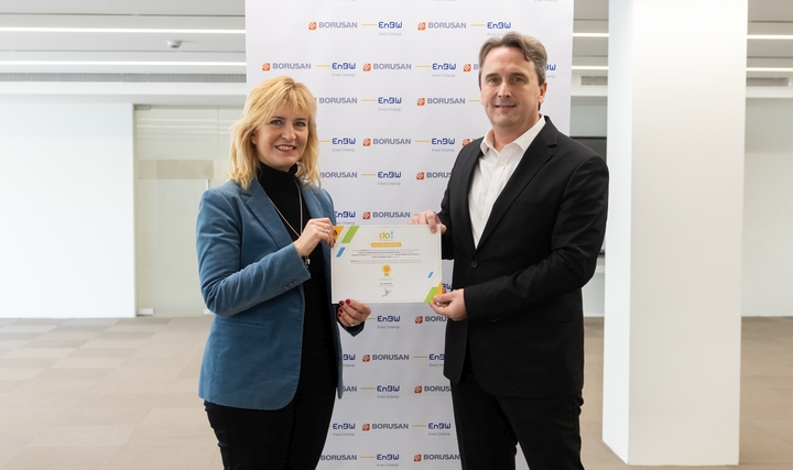Borusan EnBW Enerji'ye "Duyarlı Ol" Projesinden Altın Sertifika Borusan EnBW Enerji'ye "Duyarlı Ol" Projesinden Altın Sertifika