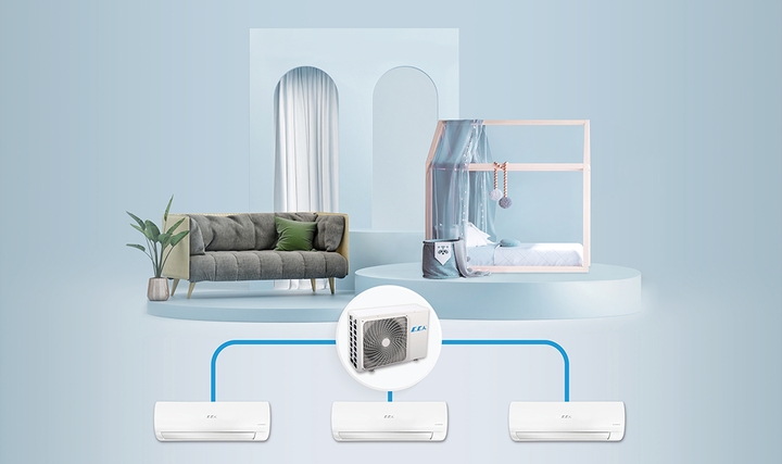 E.C.A. Sunar: Tek Dış Ünite İle Birden Fazla Odayı İklimlendirin E.C.A. Sunar: Tek Dış Ünite İle Birden Fazla Odayı İklimlendirin