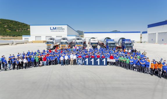 GE Yenilenebilir Enerji'nin Bergama Üretim Tesisi  1111. Türbin Kanadını Üretti