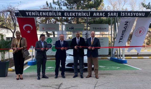 GÜYAD TEMSAN CarPort Elektrikli Araç Şarj İstasyonu'nun Açılışı Yapıldı
