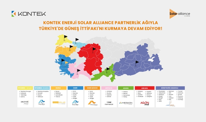 Kontek Enerji, Solar Alliance Partnerlik Ağıyla Türkiye'de Güneş İttifakı'nı Kurmaya Devam Ediyor Kontek Enerji, Solar Alliance Partnerlik Ağıyla Türkiye'de Güneş İttifakı'nı Kurmaya Devam Ediyor