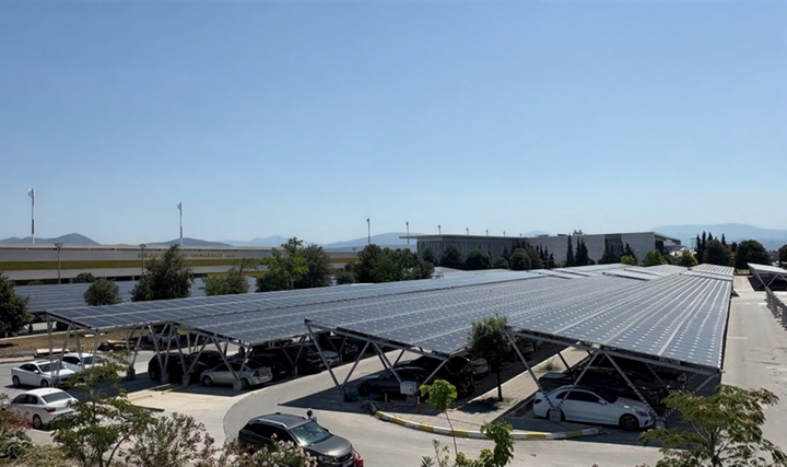Milas-Bodrum Havalimanı'nda Güneş Enerjisi Santrali Kurulumu Tamamlandı