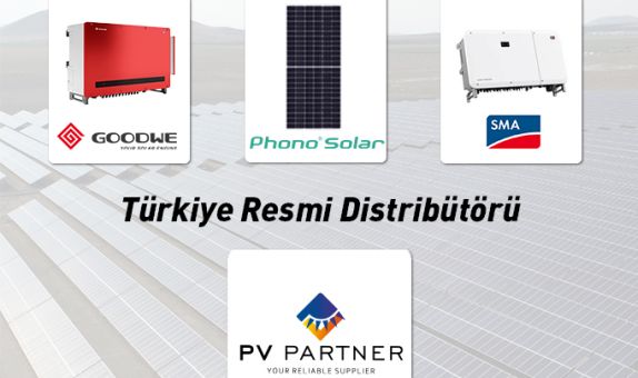 PV Partner "GoodWe, SMA ve Phono Solar" Markalarının Türkiye'deki Yetkili Distribütörü Oldu PV Partner "GoodWe, SMA ve Phono Solar" Markalarının Türkiye'deki Yetkili Distribütörü Oldu