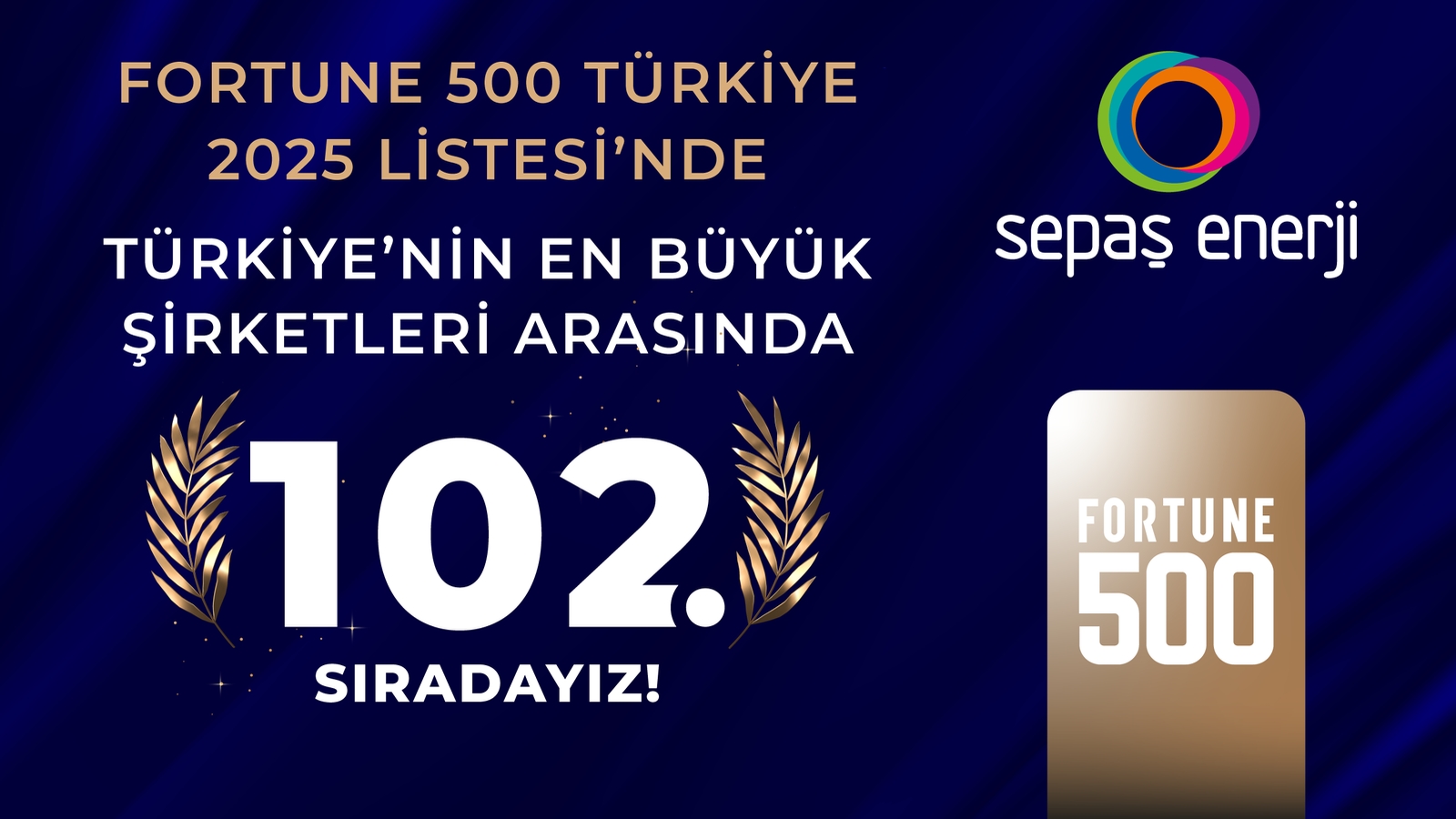 Sepaş Enerji, Fortune 500 Türkiye’deki Güçlü Konumunu Sürdürüyor