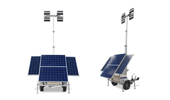 Solar Aydınlatma Kulesi Enerjisini Güneşten Alıyor Solar Aydınlatma Kulesi Enerjisini Güneşten Alıyor
