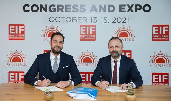 GÜNDER ve EIF Dünya Enerji Kongresi ve Fuarı İş Birliği Protokolü İmzaladı GÜNDER ve EIF Dünya Enerji Kongresi ve Fuarı İş Birliği Protokolü İmzaladı